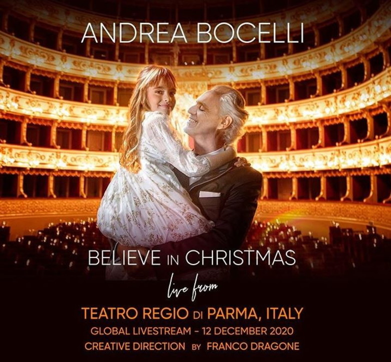 Andrea Bocelli - believe nuovo album cover