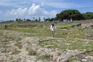 Foto presso gli scavi archeologici della sibaritide