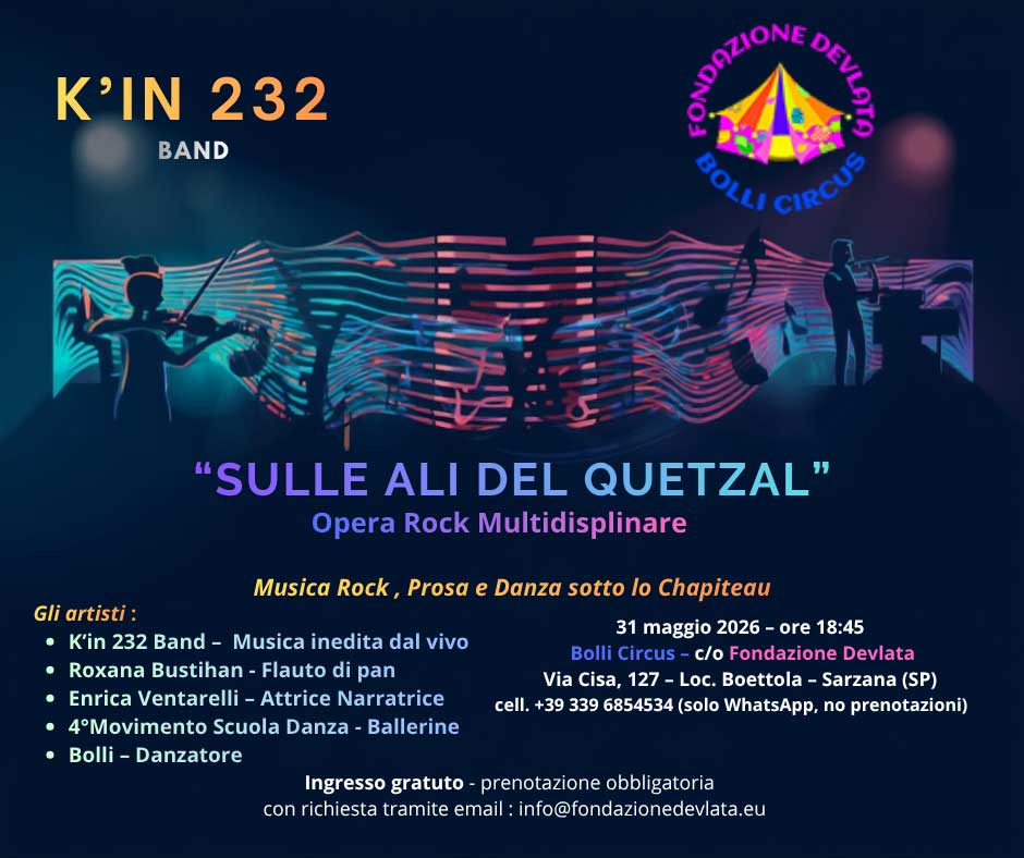K'in-232-Band-presenta-Sulle-Ali-del-Quetza-Opera-Rock-Multidisciplinare